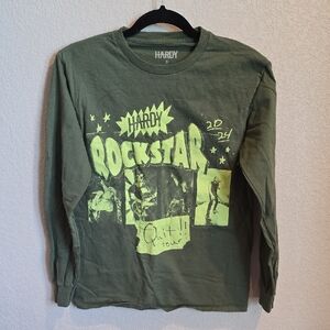 Hardy Quit!! Tour Rockstar Green Long Sleeve Shirt